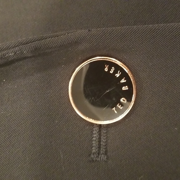 💕TED BAKER LONDON💕 Ricki Techno Crepe Suit Jacket ~ Black Size 4 NWT - Picture 10 of 12